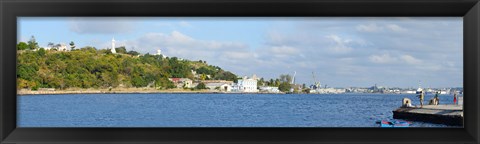 Framed View of island, Havana, Cuba Print