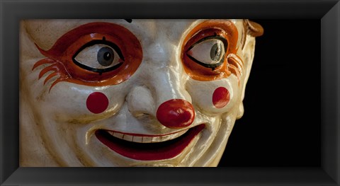 Framed Close-up of a clown at a shop, El Ingenio, Barcelona, Catalonia, Spain Print