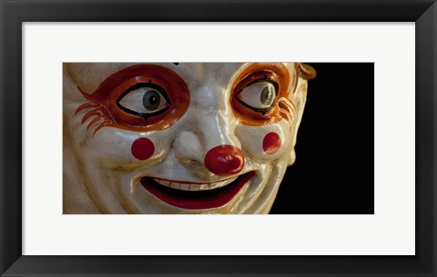 Framed Close-up of a clown at a shop, El Ingenio, Barcelona, Catalonia, Spain Print