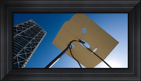 Framed Low angle view of a hotel, Hotel Arts, Barcelona, Catalonia, Spain Print