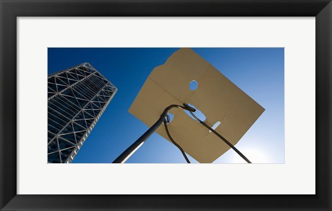 Framed Low angle view of a hotel, Hotel Arts, Barcelona, Catalonia, Spain Print