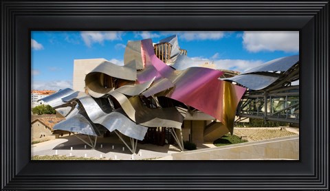 Framed Sculptured Roof of the Hotel Marques de Riscal, Elciego, La Rioja, Spain Print
