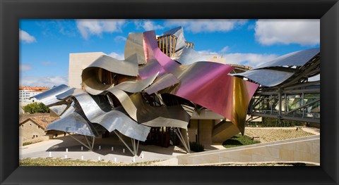 Framed Sculptured Roof of the Hotel Marques de Riscal, Elciego, La Rioja, Spain Print