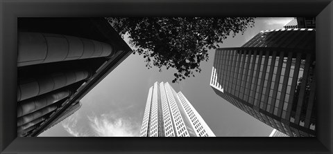 Framed Low angle view of skyscrapers, San Francisco, California, USA Print