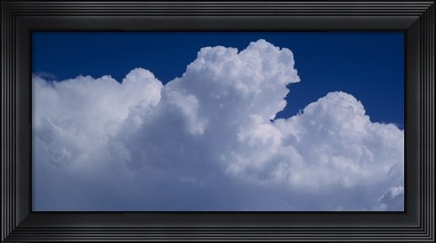 Framed Cumulus Clouds Against a Dark Sky Print