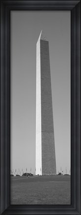 Framed Obelisk (black and white), Washington Monument, Washington DC Print