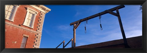 Framed Low angle view of gallows, Tombstone Courthouse State Historic Park, Tombstone, Arizona, USA Print