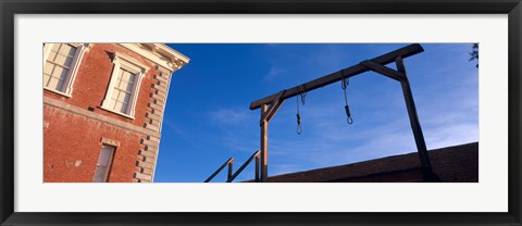 Framed Low angle view of gallows, Tombstone Courthouse State Historic Park, Tombstone, Arizona, USA Print