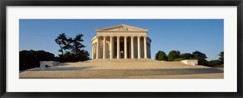 Framed Facade of a memorial, Jefferson Memorial, Washington DC, USA Print