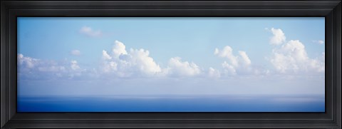 Framed Clouds over the sea, Virgin Gorda, British Virgin Islands Print