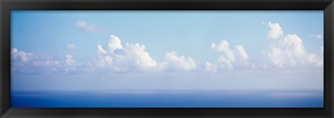 Framed Clouds over the sea, Virgin Gorda, British Virgin Islands Print
