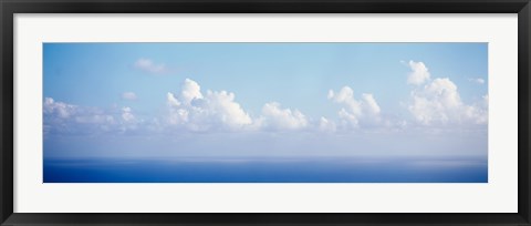 Framed Clouds over the sea, Virgin Gorda, British Virgin Islands Print