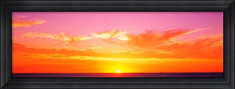 Framed Sunset Perth Australia Print