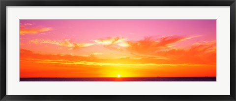 Framed Sunset Perth Australia Print