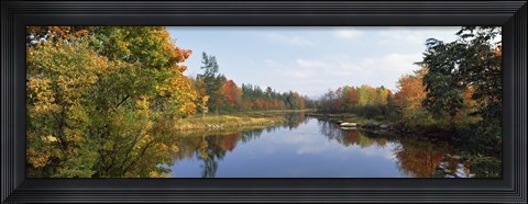 Framed Lake in a forest, Mount Desert Island, Hancock County, Maine, USA Print