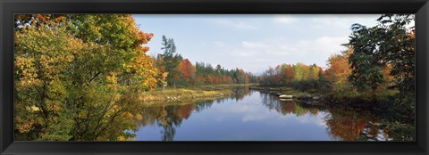 Framed Lake in a forest, Mount Desert Island, Hancock County, Maine, USA Print