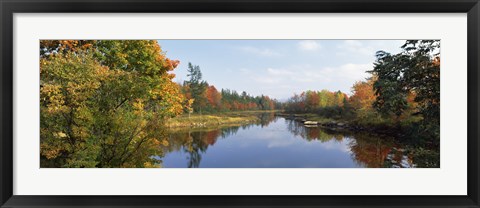 Framed Lake in a forest, Mount Desert Island, Hancock County, Maine, USA Print