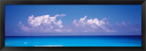 Framed Sea View, Cancun Mexico Print