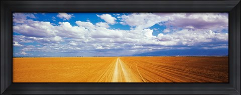 Framed Dirt road Amboseli Kenya Print