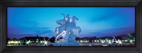 Framed Evening Place de la Concorde Paris France Print