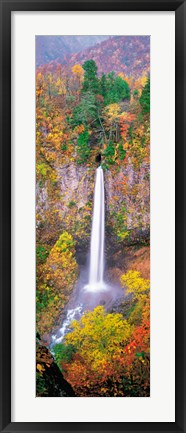 Framed Shiramizu Waterfall Gifu Shirakawa-mura Japan Print