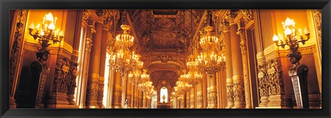 Framed Interior Opera Paris France Print