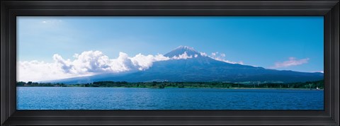 Framed Mt Fuji &amp; Tanuki-Ko Shizuoka Japan Print