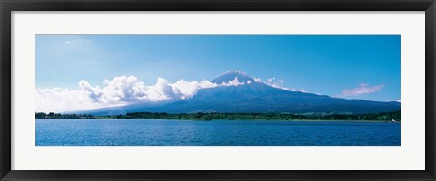 Framed Mt Fuji &amp; Tanuki-Ko Shizuoka Japan Print