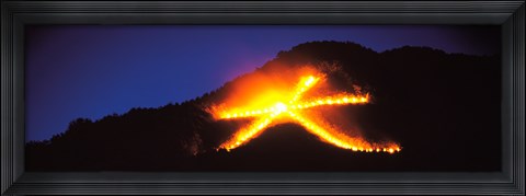 Framed Daimonji Kyoto Japan Print