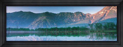 Framed Kamikouch Taisho-Ike Nagano Japan Print