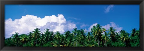 Framed Maldives with Clouds Print