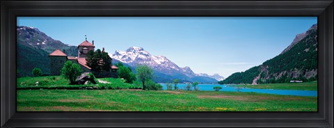 Framed Sils Maria Switzerland Print
