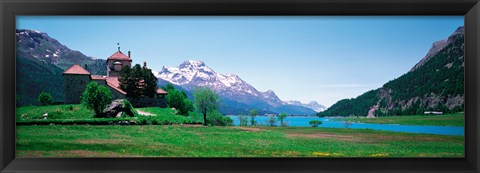 Framed Sils Maria Switzerland Print