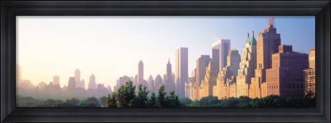 Framed Day skyline New York NY USA Print