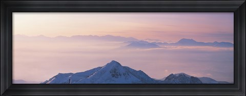 Framed Yokoteyama Shiga Kogen Nagano Japan Print