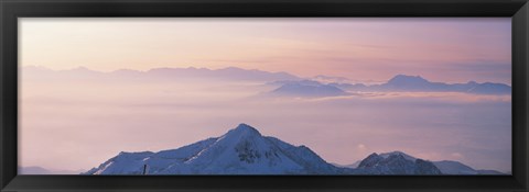 Framed Yokoteyama Shiga Kogen Nagano Japan Print