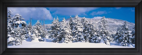 Framed Winter in Chino Nagano Japan Print