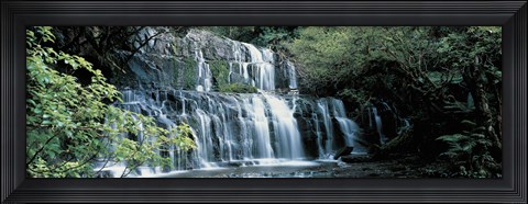 Framed Waterfall, South Island New Zealand Print