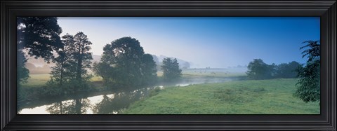 Framed Taw River near Barnstaple N Devon England Print