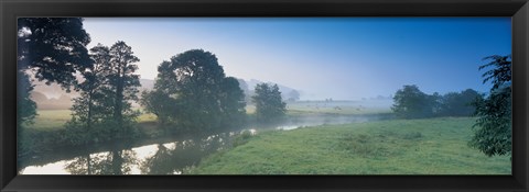 Framed Taw River near Barnstaple N Devon England Print