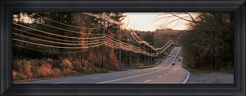 Framed Route 20 MA USA Print