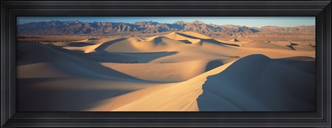 Framed Sunset Mesquite Flat Dunes Death Valley National Park CA USA Print