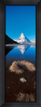 Framed Mt Matterhorn &amp; Riffel Lake Switzerland Print