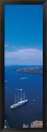 Framed Santorini Island Greece Print