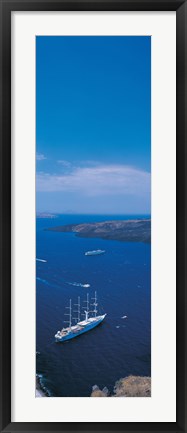 Framed Santorini Island Greece Print