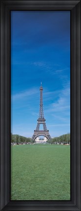 Framed Distant View of Eiffel Towel (horizontal) Print