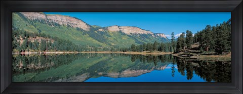 Framed Hariland Lake &amp; Hermosa Cliffs Durango CO USA Print