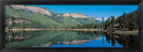 Framed Hariland Lake &amp; Hermosa Cliffs Durango CO USA Print