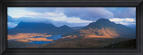 Framed Cul Moor &amp; Cul Beag (Mountains) Stac Pollaidh National Nature Reserve Scotland Print