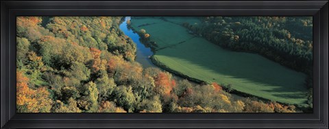 Framed Wye Valley S Wales Print